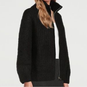 Bare Knitwear - The Rib Alpaca-Blend Sweater Jacket sz M/L